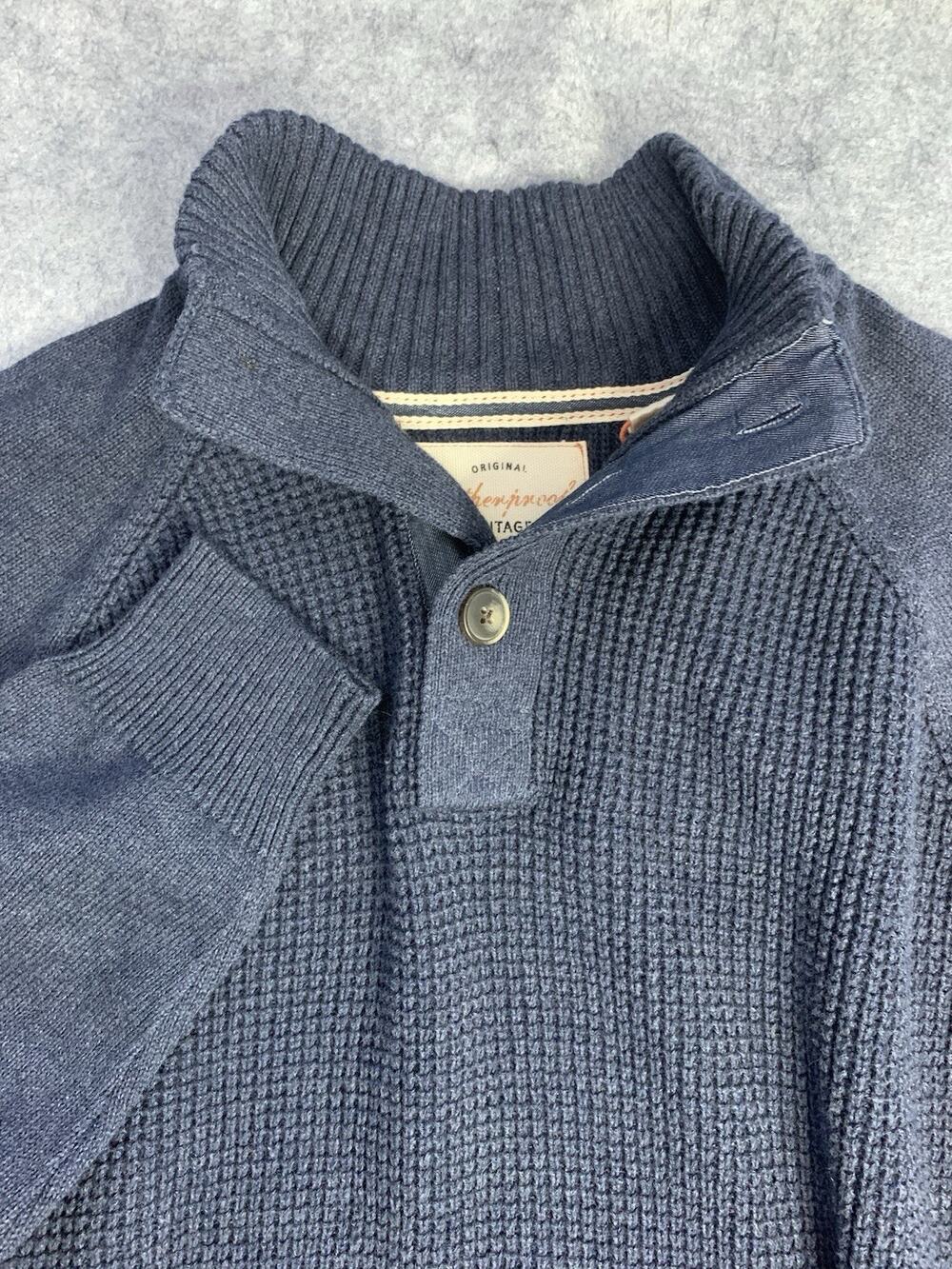 NWT Weatherproof Vintage Men's Size M Carbon Heather Fisherman Rib Sweater